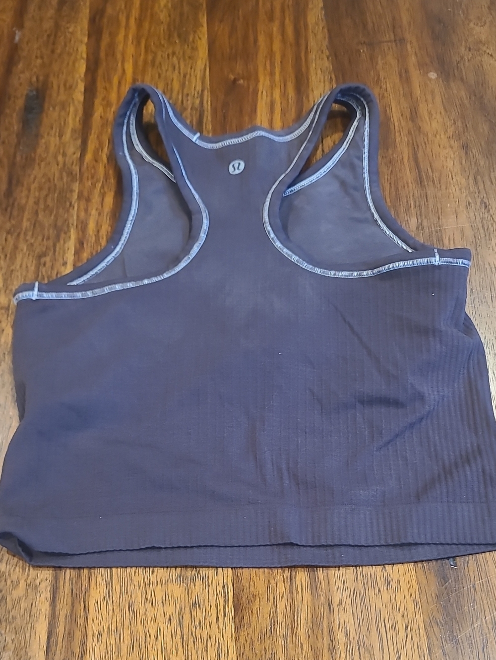 Lululemon Ebb to Street Racerback Crop Tank Top Brown sz 4